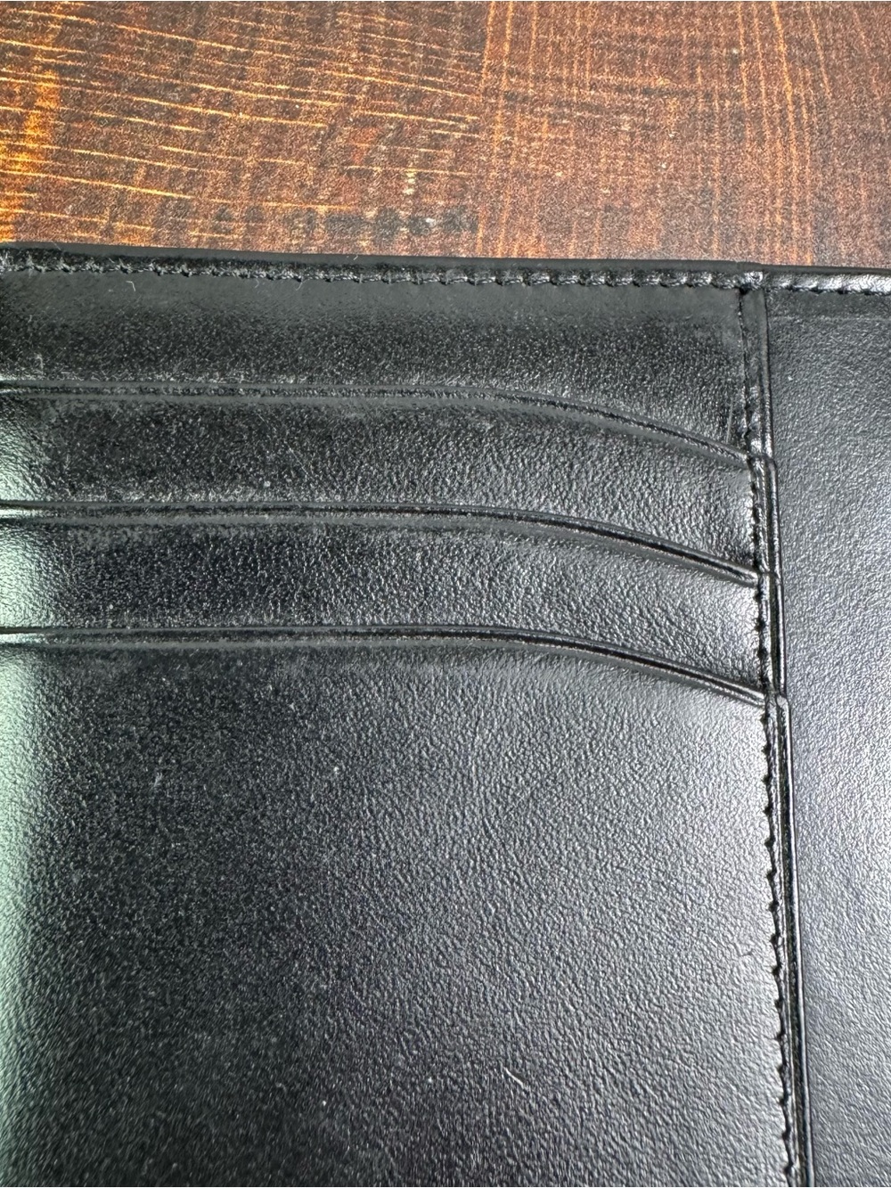 Authentic Montblanc Meisterstück Black Leather Pocket Card Holder Wallet Slim - Picture 3 of 5